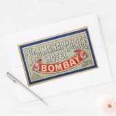 Taj Mahal Hotel Rechteckiger Aufkleber (Umschlag)