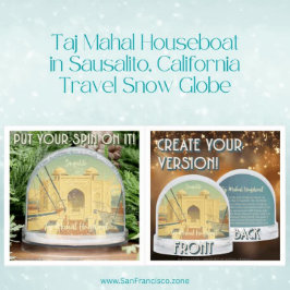 Taj Mahal Houseboat, Sausalito, California Travel  Schneekugeln
