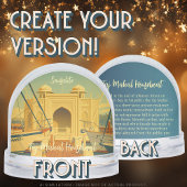 Taj Mahal Houseboat, Sausalito, California Travel Schneekugeln