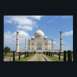 Taj Mahal in Agra India Poster<br><div class="desc">Taj Mahal, Agra, India. Sign up to Mr. Rebates for FREE and save 12% on any zazzle order in addition to a $5.00 sign up bonus All Rights Reserved; without: prejudice, recourse or notice (U.C.C. 1-308) http://commons.wikimedia.org/wiki/File:Taj_Mahal, _Agra, _India_edit2.jpg "taj mahal" agra inda wonder "7 wonders of the world" "seven wonders...</div>