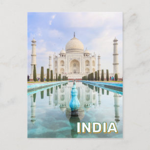 Taj Mahal in Agra, Indien Postkarte