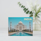 Taj Mahal in Agra, Indien Postkarte (Stehend Vorderseite)