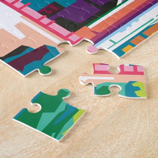 Taj Mahal in Indien Pop Art Puzzle (Seite)