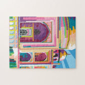 Taj Mahal in Indien Pop Art Puzzle (Horizontal)