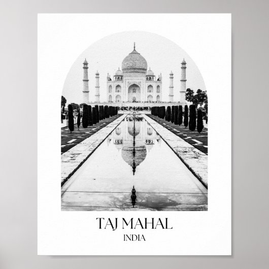 Taj Mahal India Arch Foto Print Poster (Vorne)