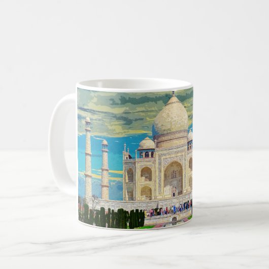 Taj Mahal India Beautiful Architecture #2 Kaffeetasse (Vorderseite Links)