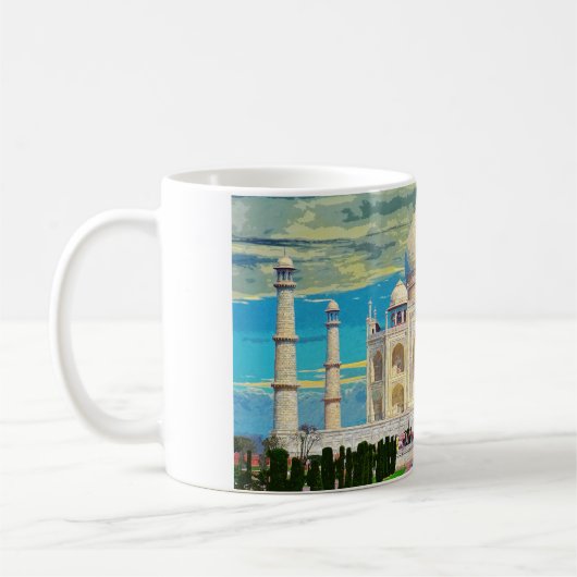 Taj Mahal India Beautiful Architecture #2 Kaffeetasse (Links)