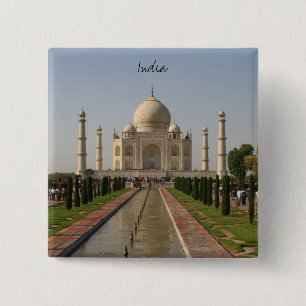 taj mahal india button