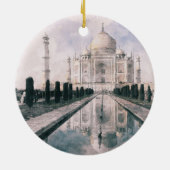 Taj Mahal India Keramik Ornament - Wasserfarbe (Hinten)