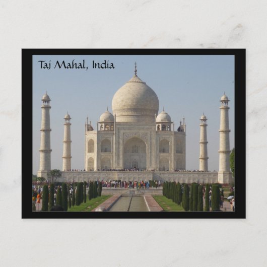 taj mahal india postkarte (Vorderseite)