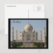 taj mahal india postkarte (Vorne/Hinten)