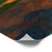 Taj Mahal India Starry Night Poster (Ecke)