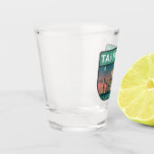 Taj Mahal India Travel Art Vintag Schnapsglas (Links)