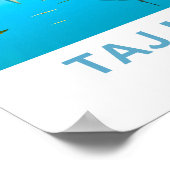 Taj Mahal India Travel Print Poster (Ecke)