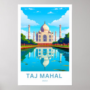 Taj Mahal India Travel Print Poster