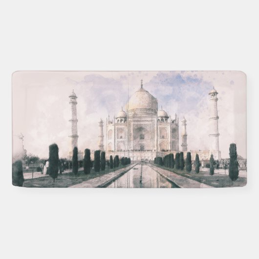 Taj Mahal, Indien Banner (Horizontal)