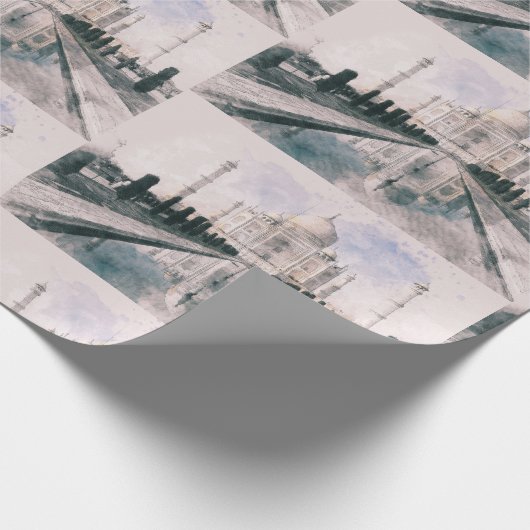 Taj Mahal, Indien Geschenkpapier (Ecke)