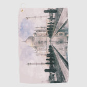 Taj Mahal, Indien Golfhandtuch (Vorderseite)