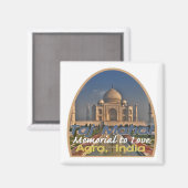 TAJ MAHAL Indien Magnet (Vorderseite/Rückseite)