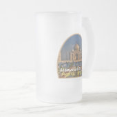 TAJ MAHAL Indien Mattglas Bierglas (VorderseiteRechts)