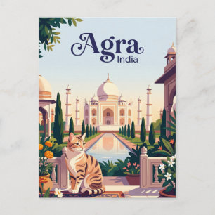 Taj Mahal Indien Postkarte