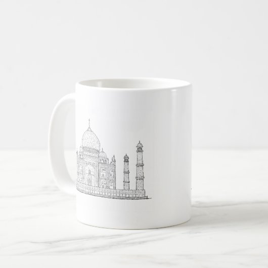 Taj Mahal Kaffeetasse (Vorderseite Links)