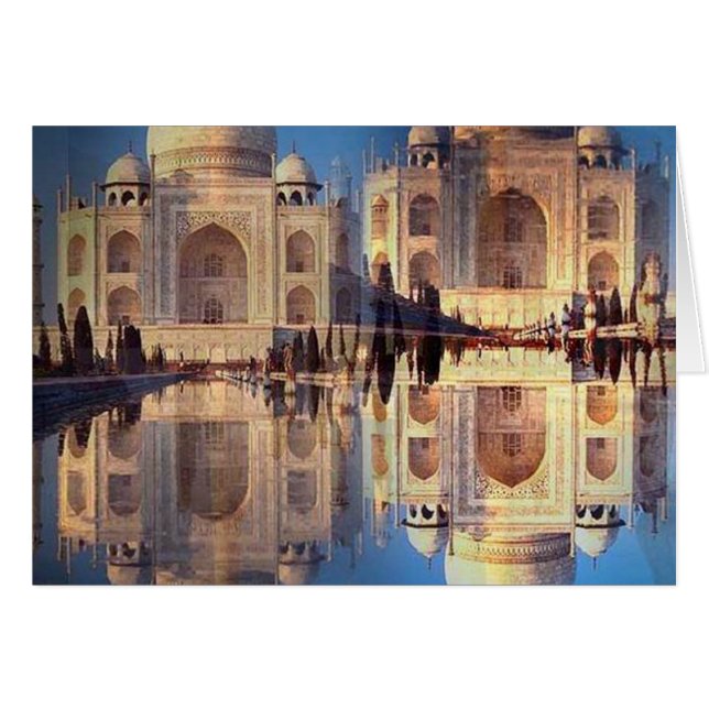 Taj Mahal Karte (Vorderseite (Horizontal))
