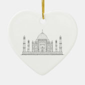 Taj Mahal Keramik Ornament (Vorne)