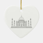 Taj Mahal Keramik Ornament (Hinten)