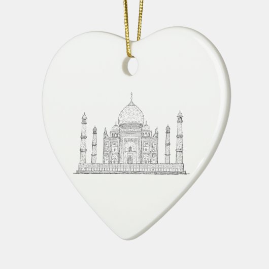 Taj Mahal Keramik Ornament (Links)
