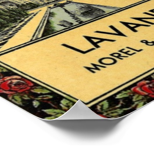 Taj Mahal Lavande Poster (Ecke)