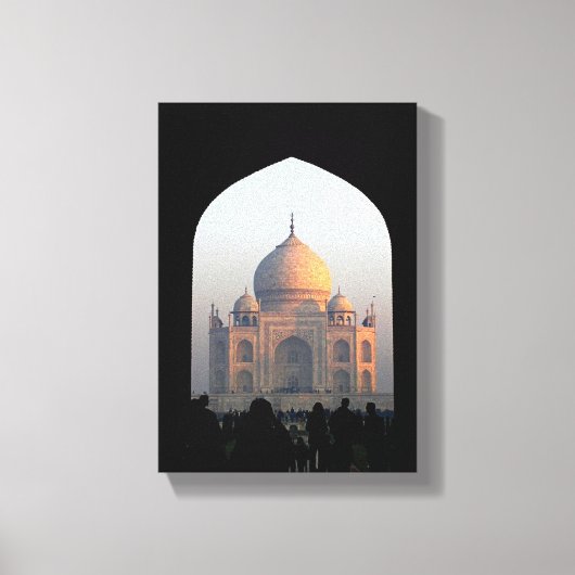 Taj Mahal Light of Dawn India Architecture Foto Leinwanddruck (Vorderseite)