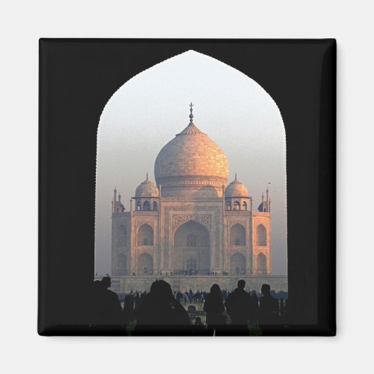 Taj Mahal Light of Dawn India Architecture Foto Magnet (Vorne)