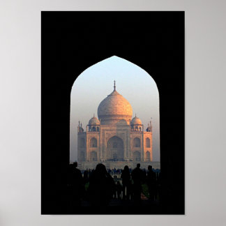 Taj Mahal Light of Dawn India Architecture Foto Poster