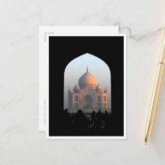 Taj Mahal Light of Dawn India Architecture Foto Postkarte
