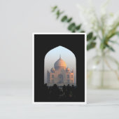 Taj Mahal Light of Dawn India Architecture Foto Postkarte (Stehend Vorderseite)