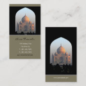 Taj Mahal Light of Dawn India Architecture Foto Visitenkarte (Vorne/Hinten)