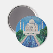 Taj Mahal Magnet (Vorderseite/Rückseite)