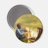 Taj Mahal Magnet (Vorderseite/Rückseite)
