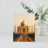 taj mahal mausoleum agra uttar pradesh grave mosqu postkarte (Stehend Vorderseite)