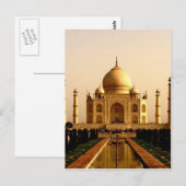 taj mahal mausoleum agra uttar pradesh grave mosqu postkarte (Vorne/Hinten)