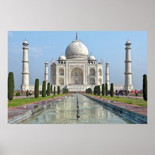 taj mahal Mausoleum Indien Poster (Vorne)