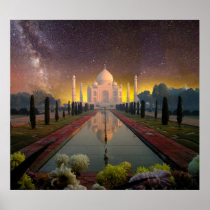 taj mahal Mausoleum Indien Poster
