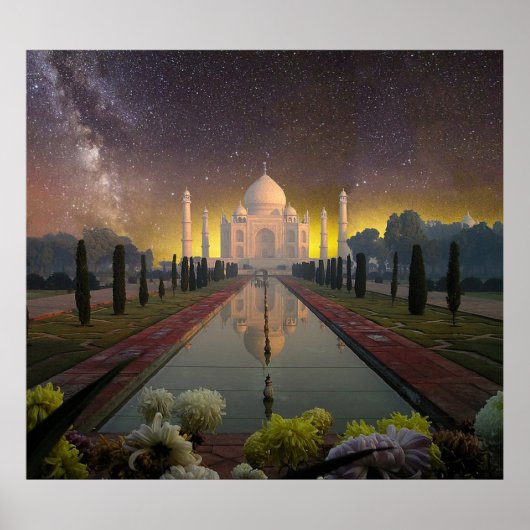 taj mahal Mausoleum Indien Poster (Vorne)