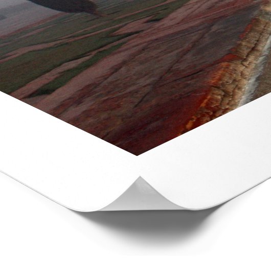 Taj Mahal Mist Poster (Ecke)