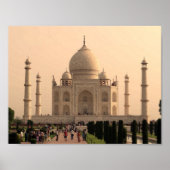Taj Mahal mit Menschen Poster (Vorne)