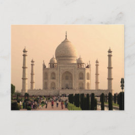Taj Mahal mit Menschen Postkarte