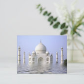Taj-Mahal mit Wasser Postkarte (Stehend Vorderseite)
