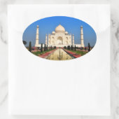 Taj Mahal Ovaler Aufkleber (Tasche)
