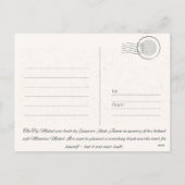 Taj Mahal Postcard Feiertagspostkarte (Rückseite)